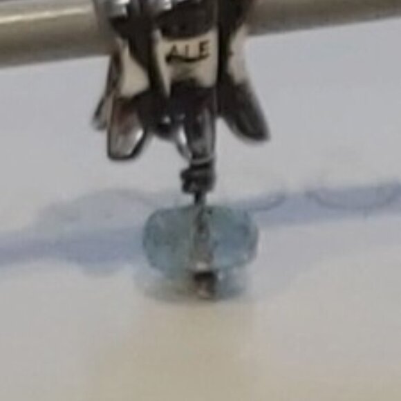 AUTH PANDORA Sterling Silver *RETIRED & RARE* Tulip w/blue Aquamarine 790248AQ - Picture 7 of 8